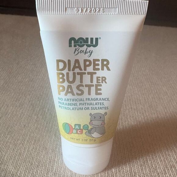 NOW Baby Diaper Butter Paste Free Fragrance Parabens Phthalates Petrolatum 2oz - Picture 2 of 7